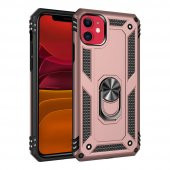 iPhone 11 Kılıf Sofya Yüzüklü Standlı Silikon Kılıf - 9