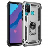 Huawei Y6P Kılıf Sofya Yüzüklü Standlı Silikon Kılıf - 2