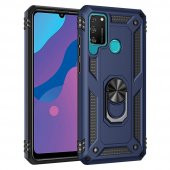 Huawei Y6P Kılıf Sofya Yüzüklü Standlı Silikon Kılıf - 8