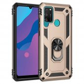 Huawei Y6P Kılıf Sofya Yüzüklü Standlı Silikon Kılıf - 9