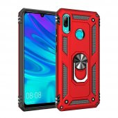 Huawei P Smart 2019 Kılıf Sofya Yüzüklü Standlı Korumalı Kılıf - 1