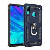 Huawei P Smart 2019 Kılıf Sofya Yüzüklü Standlı Korumalı Kılıf - 7
