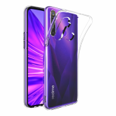 Realme 5i Kılıf Lüx Şeffaf Silikon Kılıf Yüksek Koruma - 1