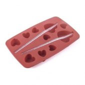 Aryıldız KLT Silikon Buz Kalibı Kalp Kırmızı 20X12 cm - 1