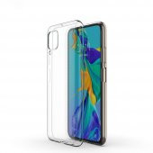 Huawei P40 Lite Kılıf Lüx Kamera Korumalı Şeffaf Silikon Kılıf - 3