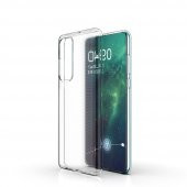 Huawei P40 Kılıf Lüx Kamera Korumalı Şeffaf Silikon Kılıf - 1
