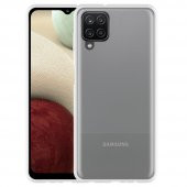 Samsung Galaxy A12 Kılıf Lüx Kamera Korumalı Şeffaf Silikon Kılıf thumbnail 3