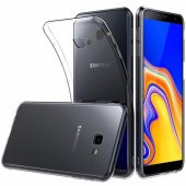 Samsung Galaxy J4 Plus Kılıf Lüx Şeffaf Silikon Kılıf - 1