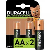 Duracell Şarjlı Kalem Pil (AA) 1300 MAH 2 Lİ - 1