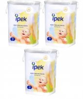 İpek Bebek Temizleme Pamuğu 180 Adet (3pkx60) - 1