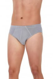6 Adet Yıldız Erkek Bambu Slip Külot Gri 397 - 1