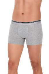 6 Adet Yıldız Erkek Likralı Formen Boxer Short Gri 367 - 1
