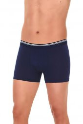 6 Adet Yıldız Erkek Likralı Formen Boxer Short Lacivert 368 - 1