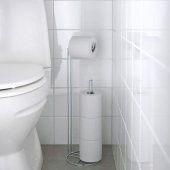 Yedek Tuvalet Kağıtlığı MeridyenDukkan Çinko Kaplama 56 Cm Banyo Aksesuar - 2