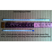Asus A551C  A551M  F551C F551CA F551M  F551MAV Power ve Touchpad Flex Kablosu Seti. 6-0.5-10B 8-0.5-15A - 1