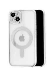 Logis İphone 14 Kamera Korumalı Magsafe Kablosuz Şarj Uyumlu Renkli Şeffaf Kılıf - 3