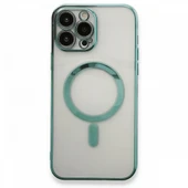 Logis İphone 14 Pro Max Kamera Korumalı Magsafe Kablosuz Şarj Uyumlu Renkli Şeffaf Kılıf - 5