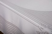 Finezza LidaLüx Jakar Bambu Kumaş Gri Masa Örtüsü 160x320 cm  - 1263 - 7