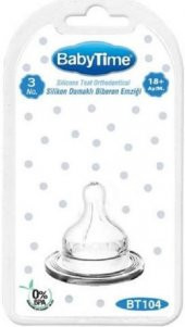 Babytime Biberon Emzik Geniş Ağız Silikon No 3 (bt104) 8699943241049 - 2