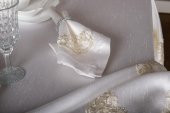 Finezza Melek Güpürlü Bambu Kumaş Krem Sofra Tk. 8 Kşl. 160x230 17 Prç. - 1269 - 4