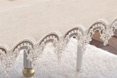 Finezza Ahsen Güpürlü Keten Kumaş Krem Sofra Takımı 8 kş. 160x230 17 Prç - 1275 - 7