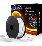 Neon LED Işık 5 Metre 220 Volt Tak Çalıştır Esnek Hortum Şerit LED Aydınlatma - 1