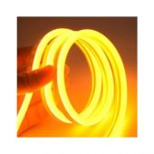 Agb LED Neon Esnek Şerit LED 10 Metre Amber + 220 Volt Fiş Dahil - 1