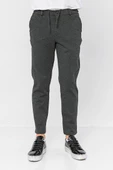 Erkek Relaxed Fit Beli Lastikli Bağcıklı Likralı Süper Rahat Jogger Pantolon - 1
