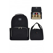 Stylo Duo Backpack Anne Bebek Bakım Sırt Çantası Siyah - 1