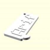 Arif Kişiye Özel Üretim Zincirsiz Anahtarlık Sevgiliye Eşe Hediyelik Tag Askı Organik Plastikten - 2