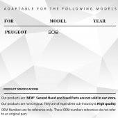 Peugeot için Sunroof Tamir Tıkırtı Giderme Parçası Badem 4lü Set - 5