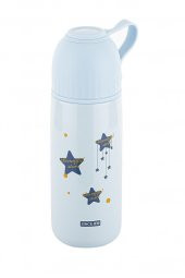 TANTİTONİ OKADI MAVİ DESENLİ PASLANMAZ ÇELİK TERMOS 300ML - 1
