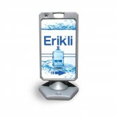 Erikli   Reklam ve Yönlendirme Uyari Dubasi A Tabela Gri - 1