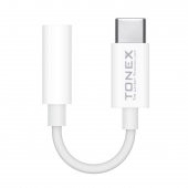 Tonex AX-03 Type-C to 3.5mm Kulaklık Dönüştürücü Kablo Beyaz - 2