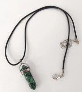 Kolye Çakra Doğal Serpantin Yılan Taşı Çivi Kolye Takı Bijuteri Aksesuar - 2