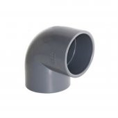 UH- PVC Yapıştırma Muflu 90 Derece Dirsek 63 lük - 1