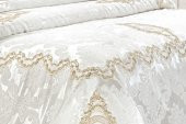 Finezza Artemis Polyester Pamuk Krem Gelin Seti Çift Kişilik 7 Parça  - 1283 thumbnail 7