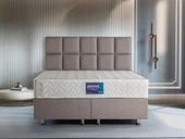Niron Blue Pocket Çift Kişilik Lüks Full Ortopedik Paket Yaylı Orta Sert Yatak 200x200 cm thumbnail 1