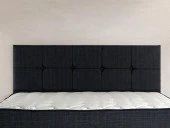 Niron Notte Tek Kişilik Başlık, Lacivert Keten Yatak Başlığı thumbnail 1