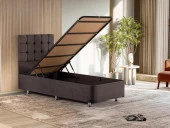 Niron Rama Füme Baza Ve Başlık Seti, Tek Kişilik 120x200 cm Baza Ve Başlık Takımı - 2