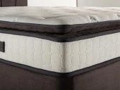 Niron King Yatak Seti 160x200 Çift Kişilik Yatak Baza Başlık Takımı Füme - 4