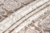 Finezza Gül Lüx Raşel Dantel Krem Masa Örtüsü 155x220 cm  - 1287 - 8
