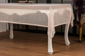 Finezza Kardelen Lüx Raşel Dantel Bej Masa Örtüsü 155x220 cm  - 1288 - 4