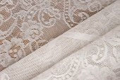 Finezza Orkide Lüx Raşel Dantel Krem Masa Örtüsü 155x220 cm  - 1291 - 2