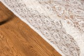 Finezza Yonca Lüx Raşel Dantel Krem Masa Örtüsü 155x220 cm  - 1293 - 4
