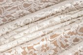 Finezza Yonca Lüx Raşel Dantel Krem Masa Örtüsü 155x220 cm  - 1293 - 8