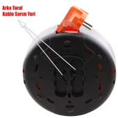 Bylion Plastik Makaralı Uzatma Kablosu Kapaksız 3x1 mm 5 Metre thumbnail 3