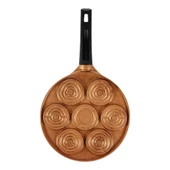 Serenk Fun Cooking Gülen Yüz Pankek Tava - 26 cm Alüminyum Döküm, Yanmaz Yapışmaz Granit Kaplama thumbnail 2