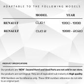Renault Clio 1, Clio 2 için Sunroof Tamir Takımı 4 lü Metal Set - 2