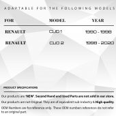 Renault Clio 1, Clio 2 için Sunroof Tamir Takımı 4 lü Metal Set - 4